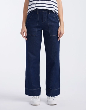 Celeste Wide Leg Jeans - Indigo Sunny Vibes Casual