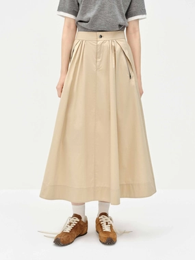 Street Edge Classic A-line Midi Skirt