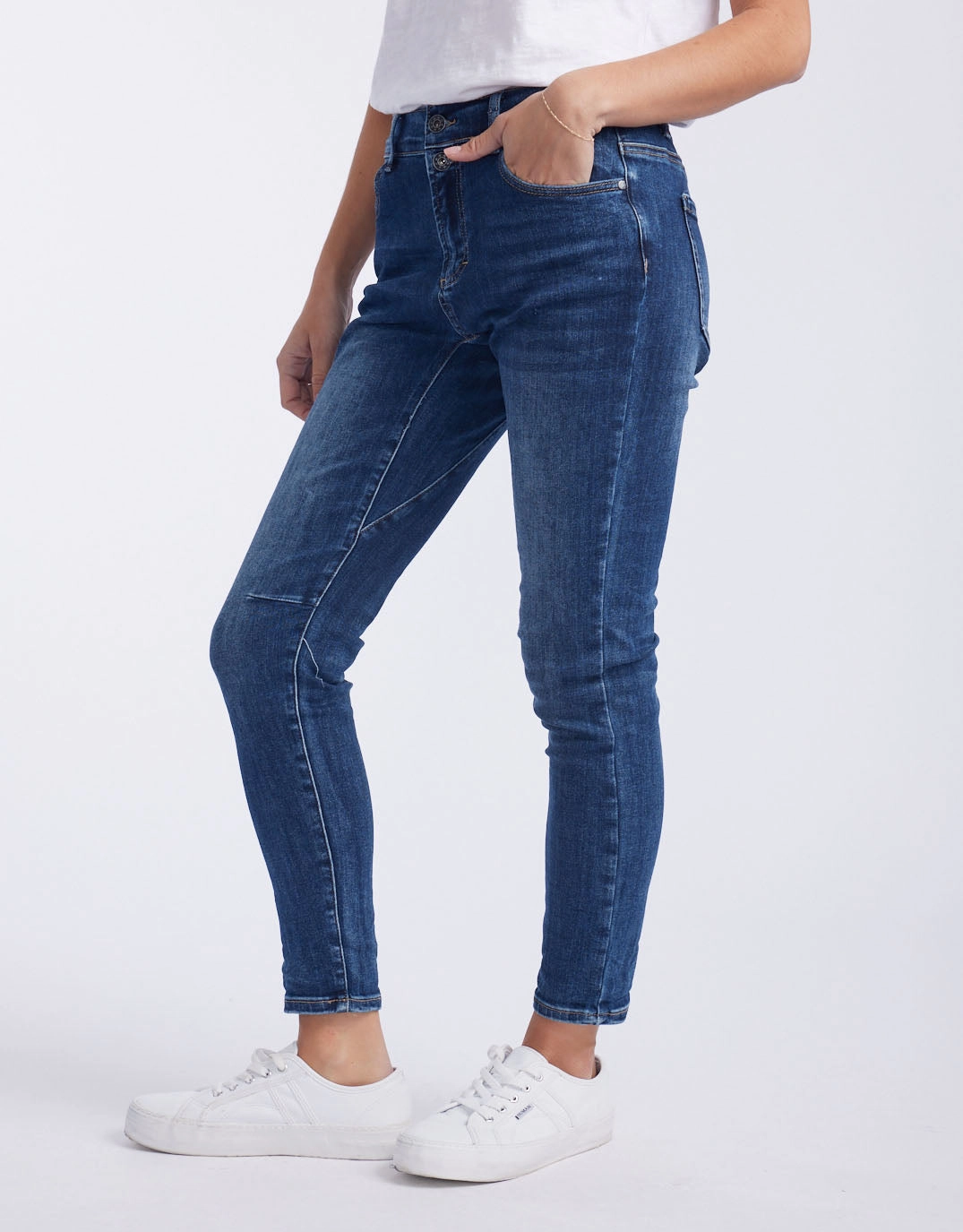 Emma Stretch Jean - Dark Denim Flexible Fabric