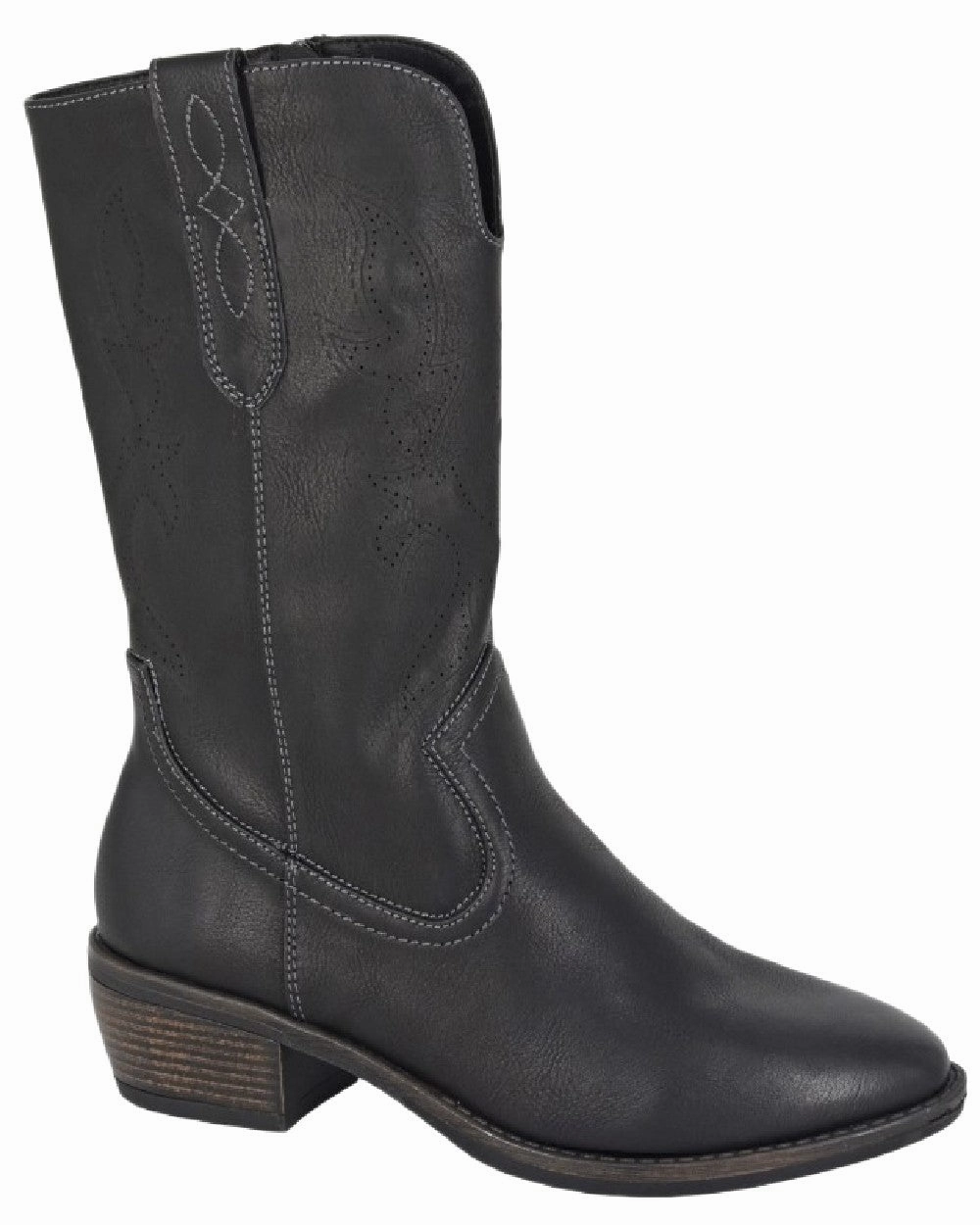 Reflective accents Breathable Cipriata Womens Wanda Inside Zip Cowgirl Boots