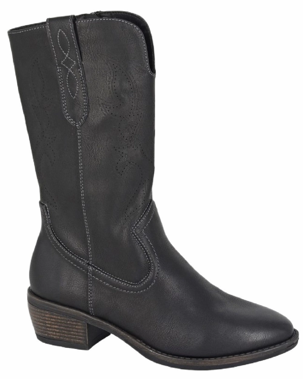 Cipriata Womens Wanda Inside Zip Cowgirl Boots Dry Interior