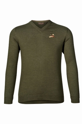 Seeland Woodcock V-neck Pullover Interlock Knit Structure Chill Proof