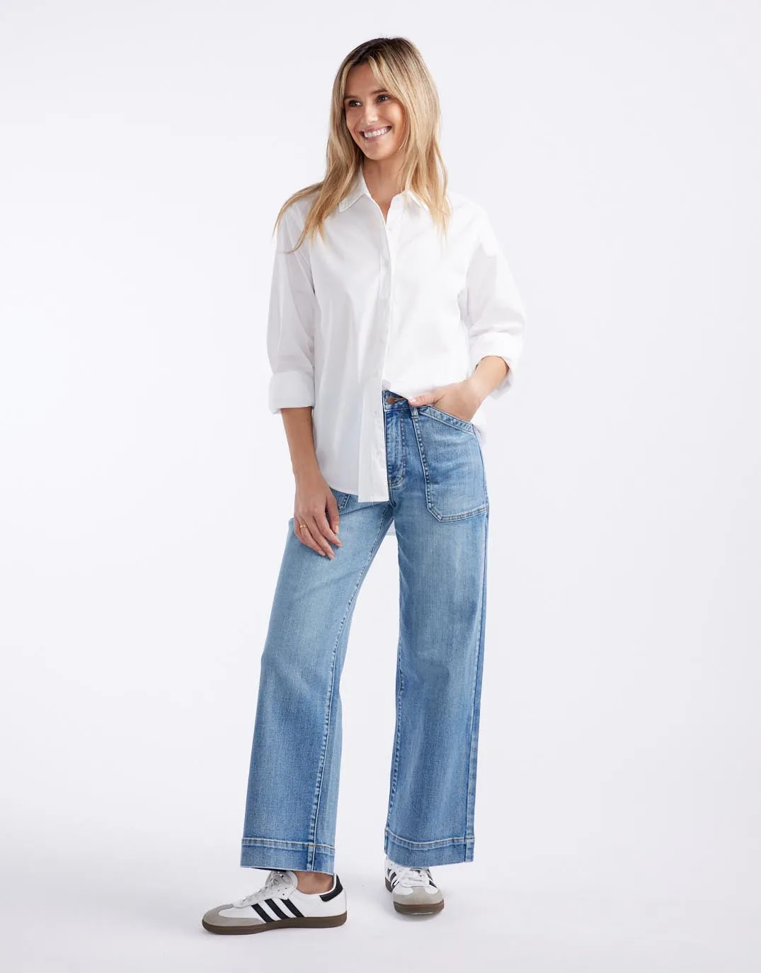 Loose Comfort Classic Shirt - White