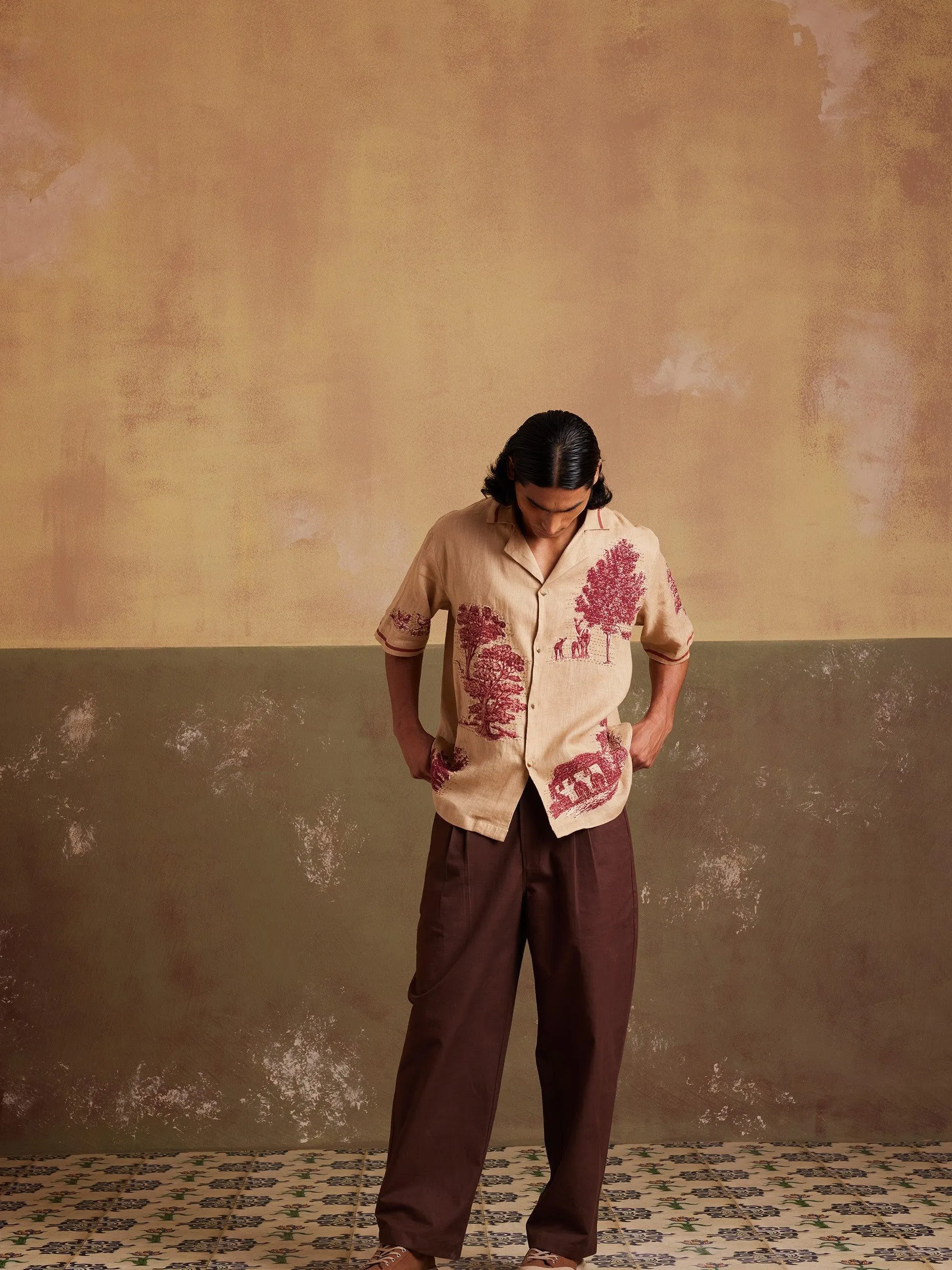 Non Chafe Seams Breathable fabric Patched Uni Shirt