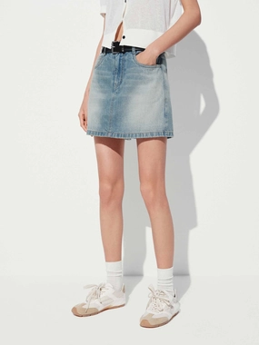 Sport Mood Everyday Ease Classic Cotton Denim Skort