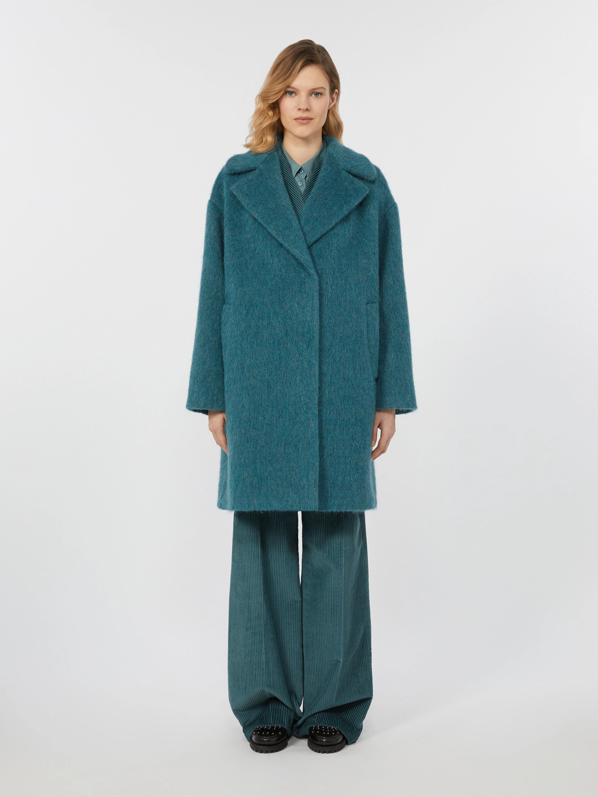 Weekend Max Mara Rada Coat in Oil Crisp Air Piece Noise Free Zipper