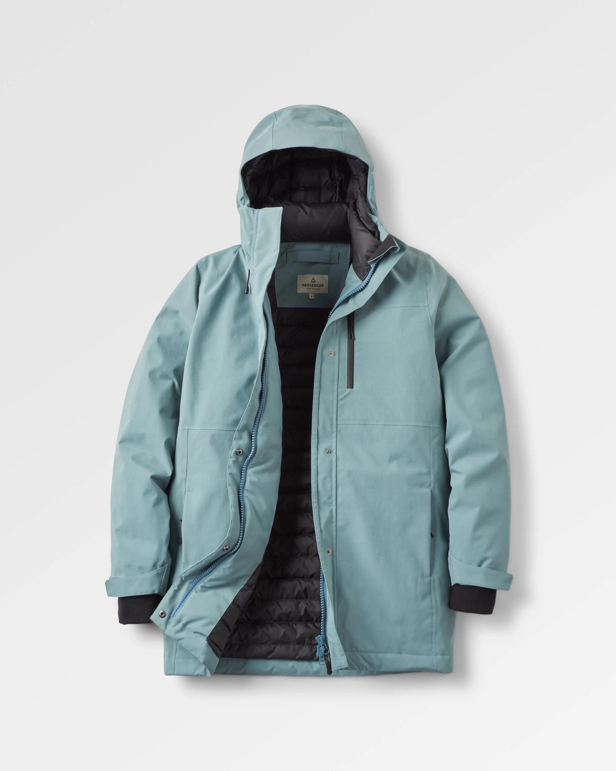 Reinforced Elbow Panels Cloudmont Waterproof Down Parka - Stormy Sea
