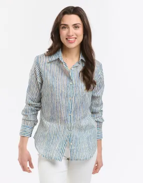 Collins Shirt - Blue Stripe Morning Comfort