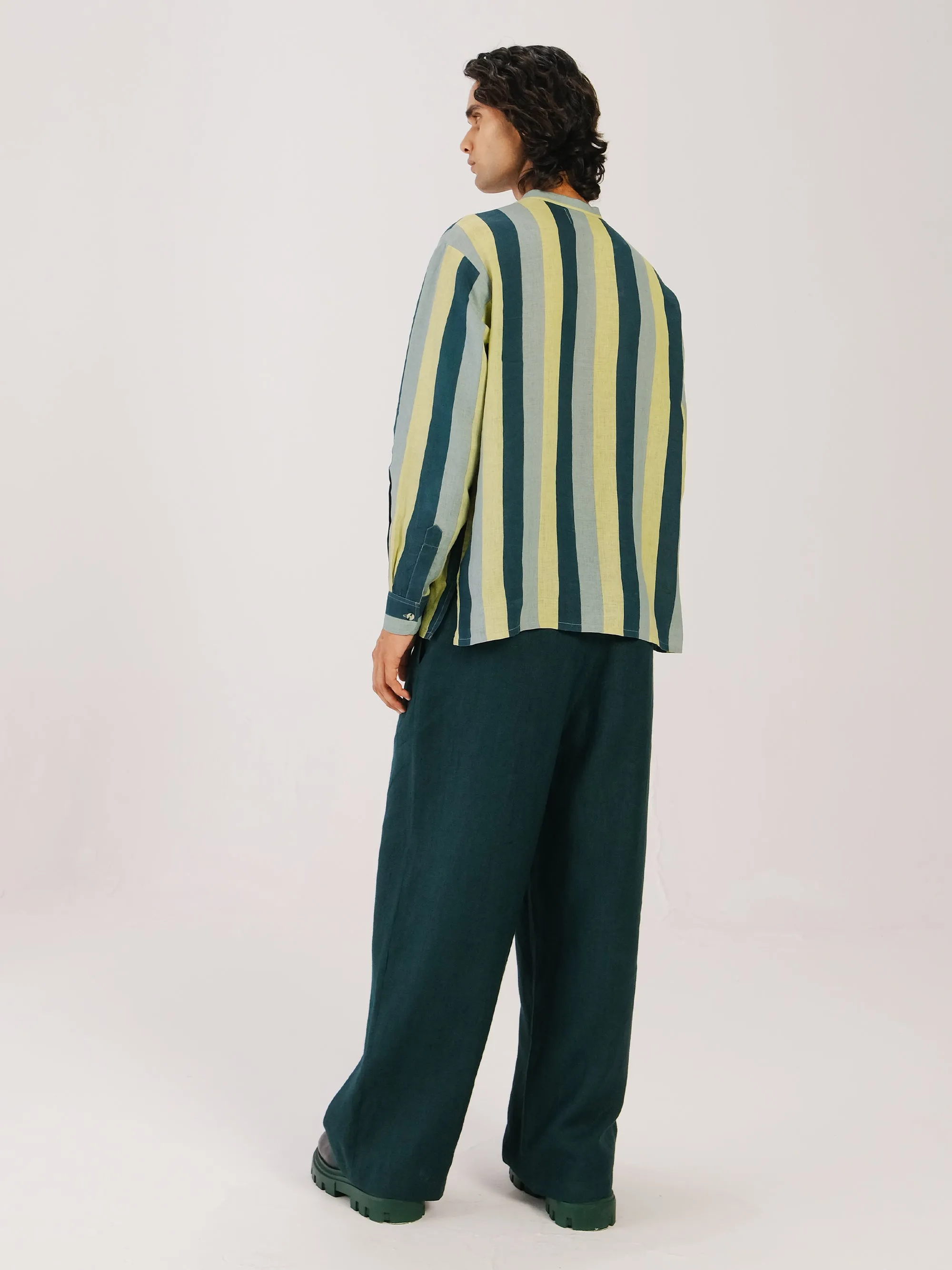 Soft Touch Fabric Overlap Shirt