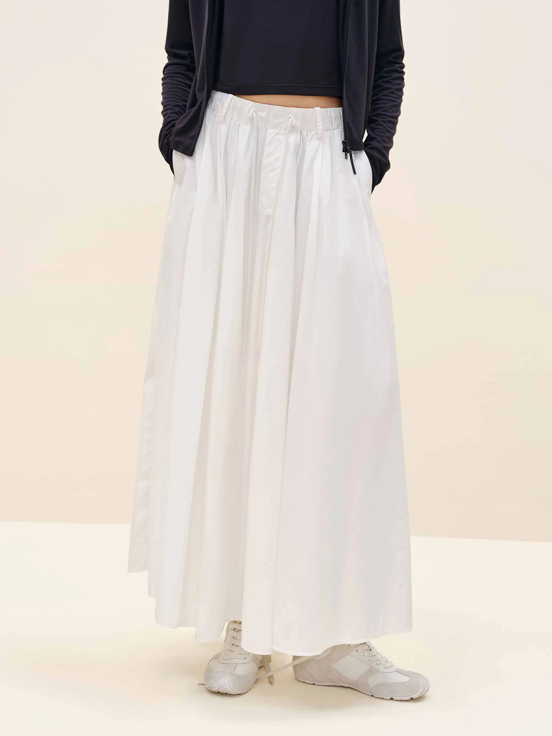 Outfit Focused Elevated Casual Drawstring Pleated Skirt
