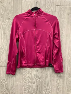 Athletic Jacket By Champion In Pink, Size: S AdjustableCuffs Nylon Cover