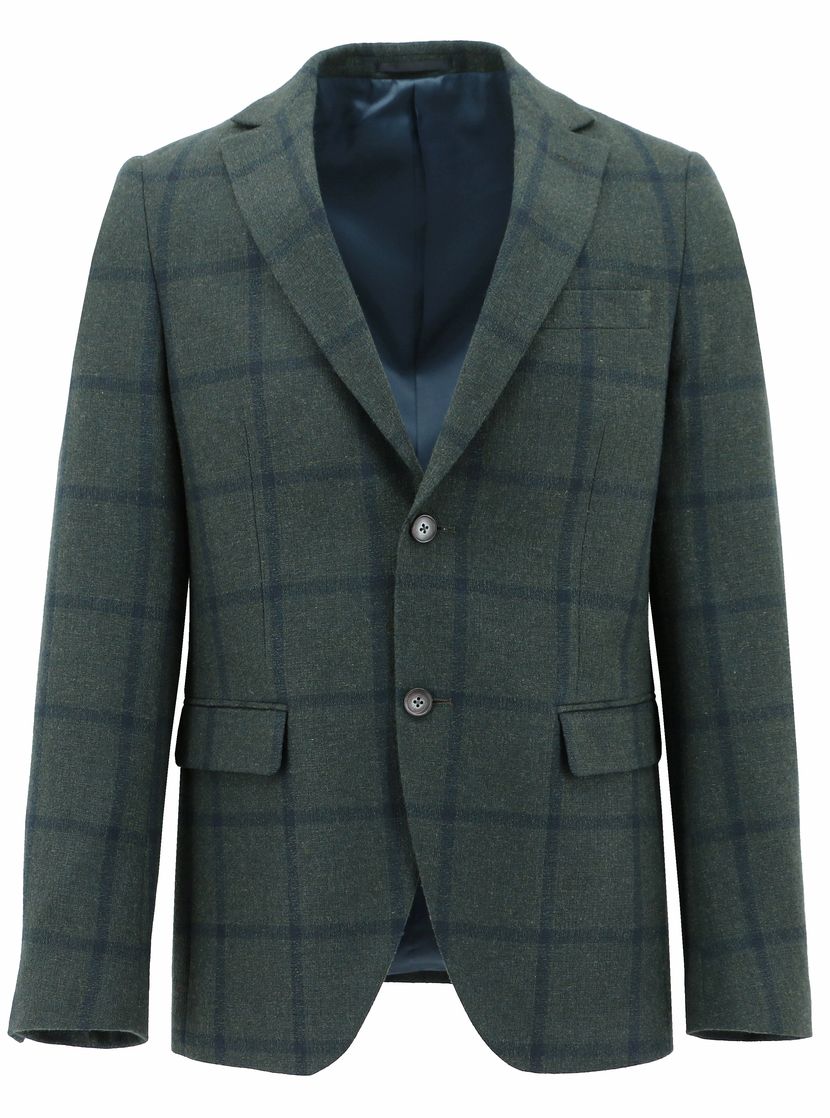 Outdoor Trip Classic Casual Look Melrose Green Checked Sports Jacket
