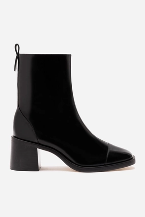 Mini Ricky Boot In Black Box Leather Supportive sole