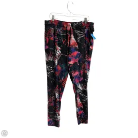 Athletic Pants By Bebe Sport In Multi-colored, Size: Xl Performance Support Soft Texture