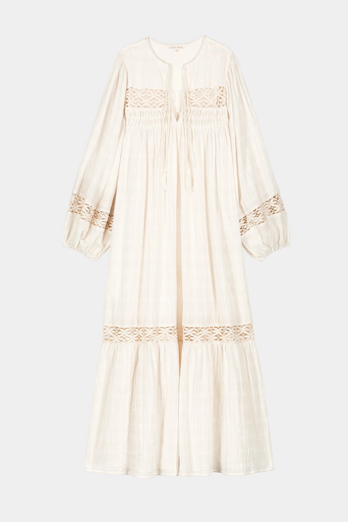 Vibrant Spirit Louise Misha Gypse Dress in Snow Ostuni Checks