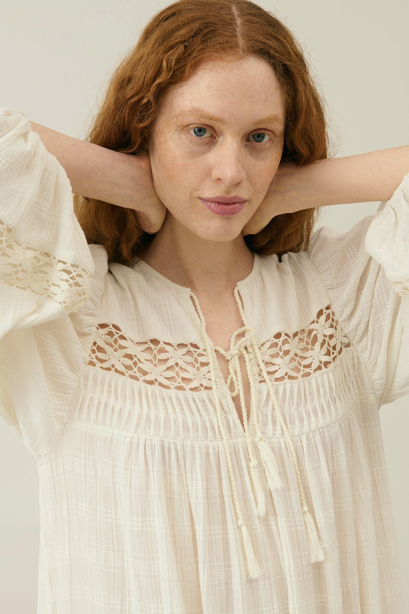 Comfortable outdoor wear Louise Misha Gypse Dress in Snow Ostuni Checks