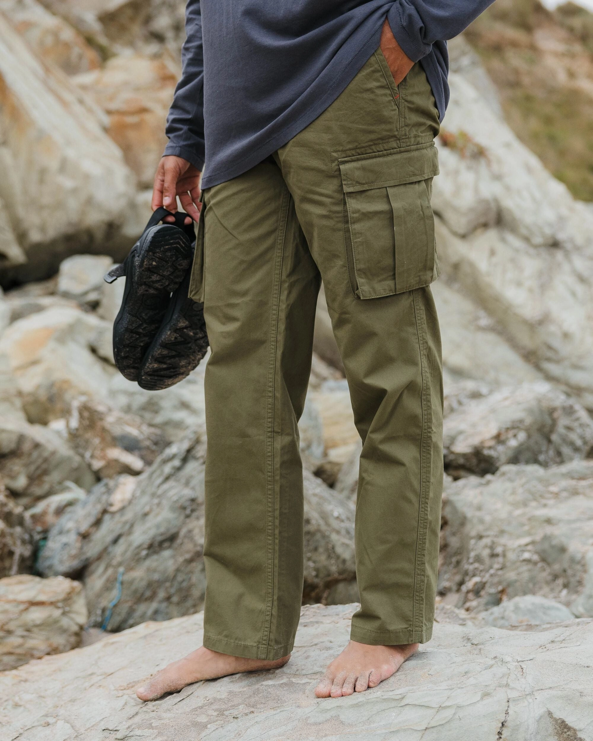 Sport Fit MoistureWicking Adventurer Cargo Trouser - Khaki