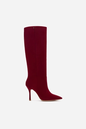 Kate Boot In Lipstick Red Suede Functional And Fashionable