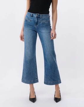 Freya Wide Leg Jeans - Dakota Wash Simple Utility