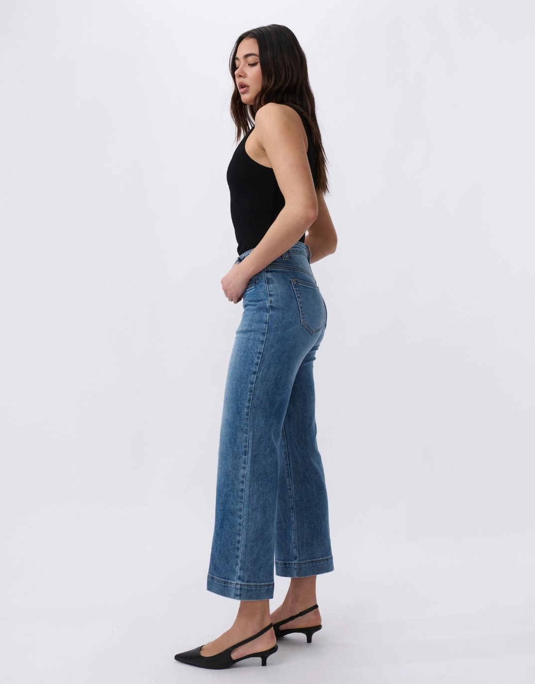Freya Wide Leg Jeans - Dakota Wash Easy Match Street Fashion Trend Setter Holiday Vibes