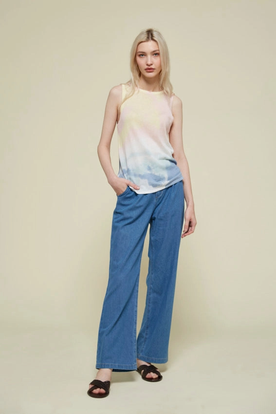 87321009 - Denim Trousers - Washed Blue Active Wear Low Bulk