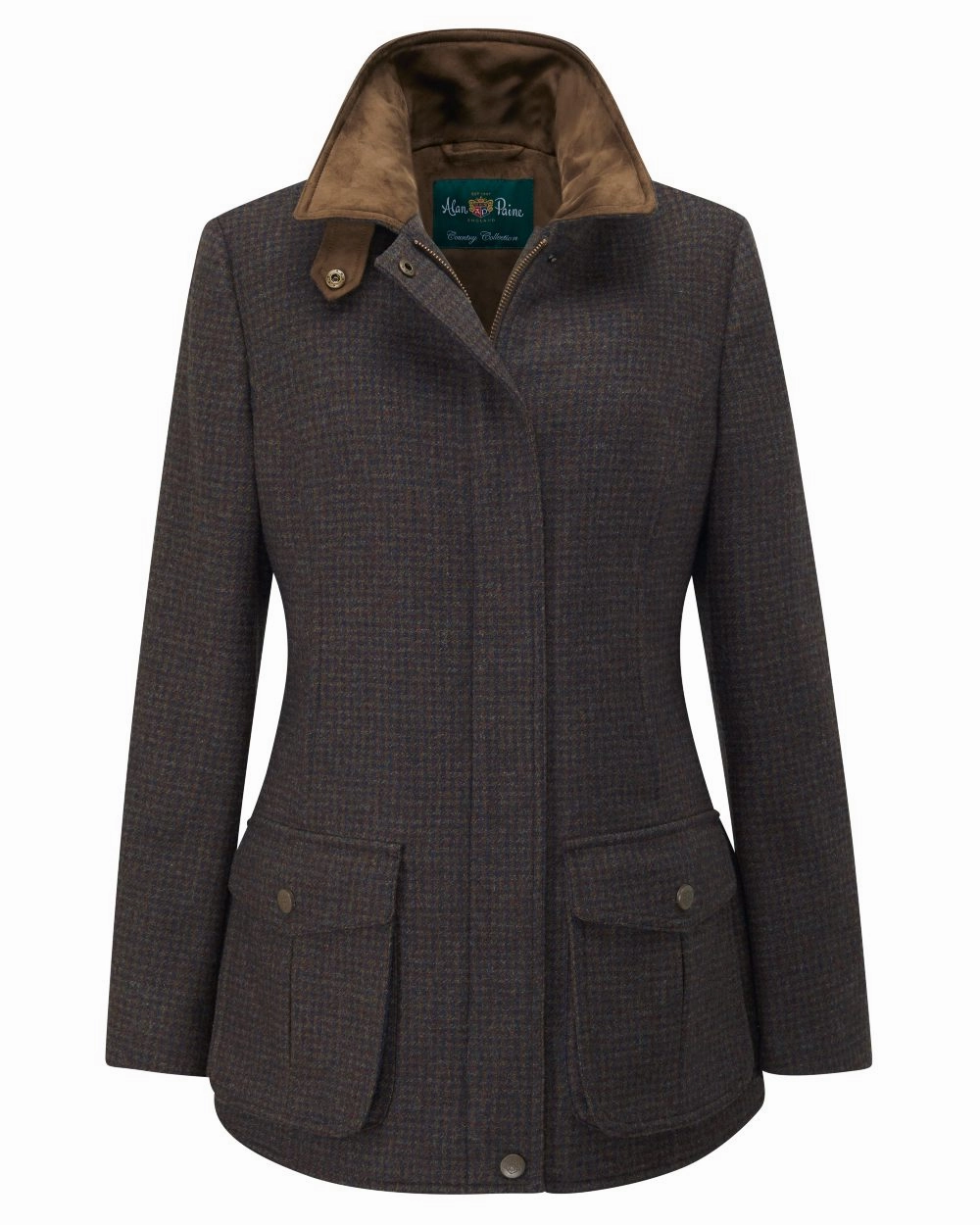 Anti Pilling Finish Alan Paine Surrey Tweed Coat Clearance