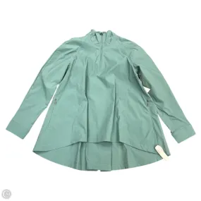 Athletic Jacket By Athleta In Green, Size: S HighVisibility Trims Convertible Collar