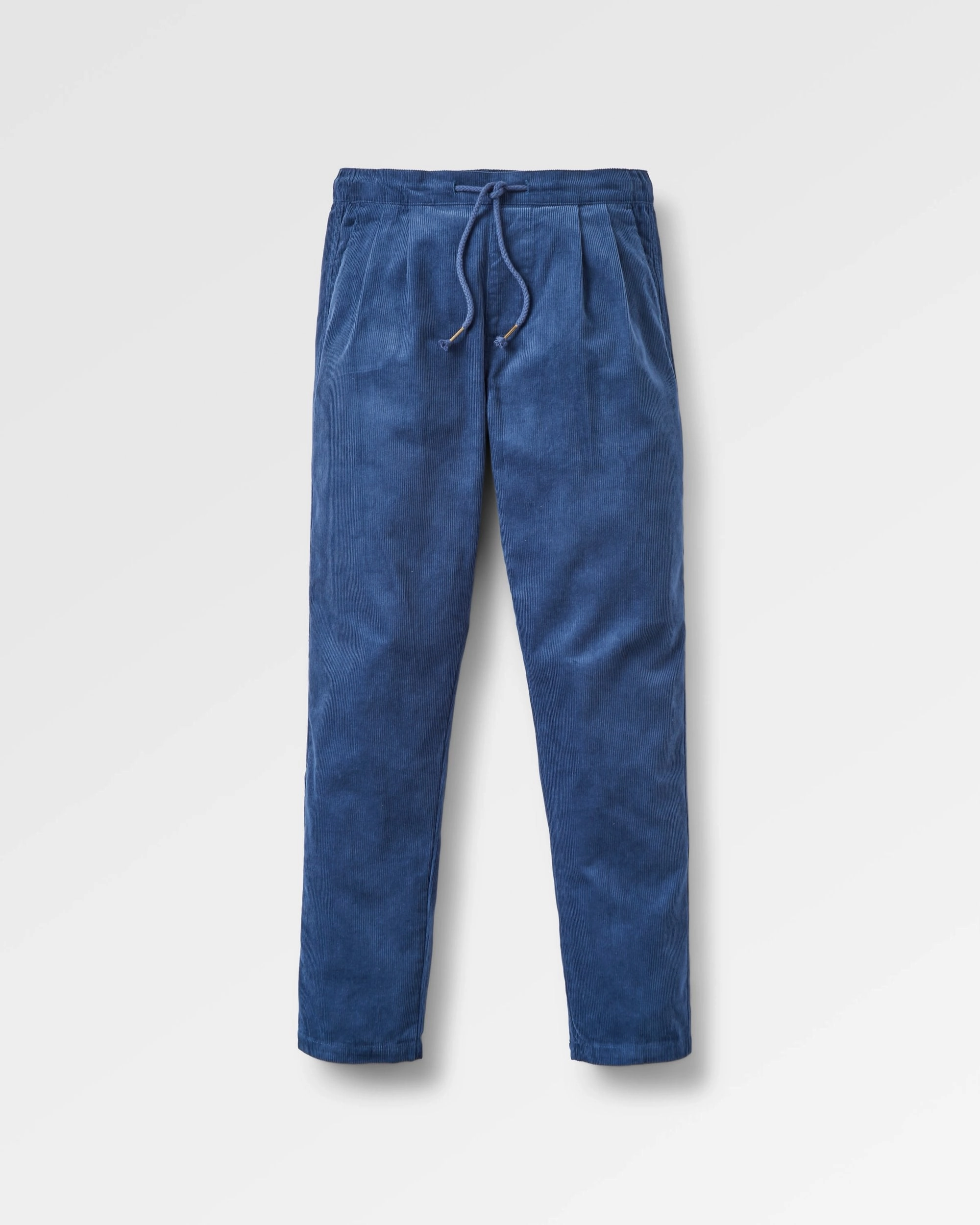 Compass Recycled Corduroy Trouser - Dark Denim City Ready Full Comfort