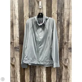 Athletic Jacket By Xersion In Grey, Size: 2x PerimeterStructuralBoning Stormproof Zipper