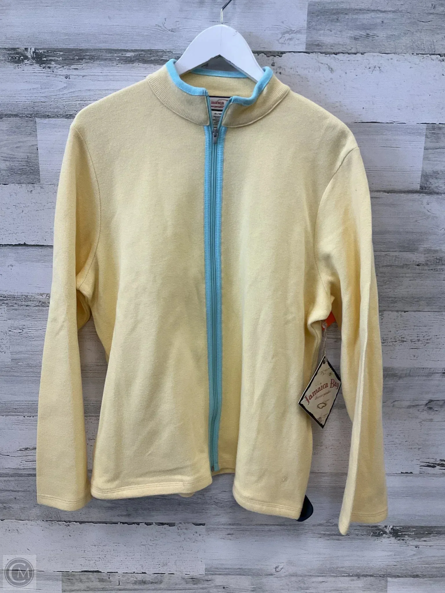 Athletic Jacket By Clothes Mentor In Yellow, Size: Xl Soft Layers Aramid Fiber Blend