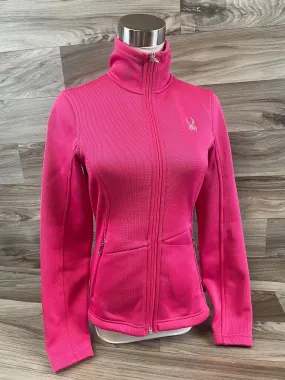 Athletic Jacket By Spyder In Pink, Size: S Layered Comfort Look