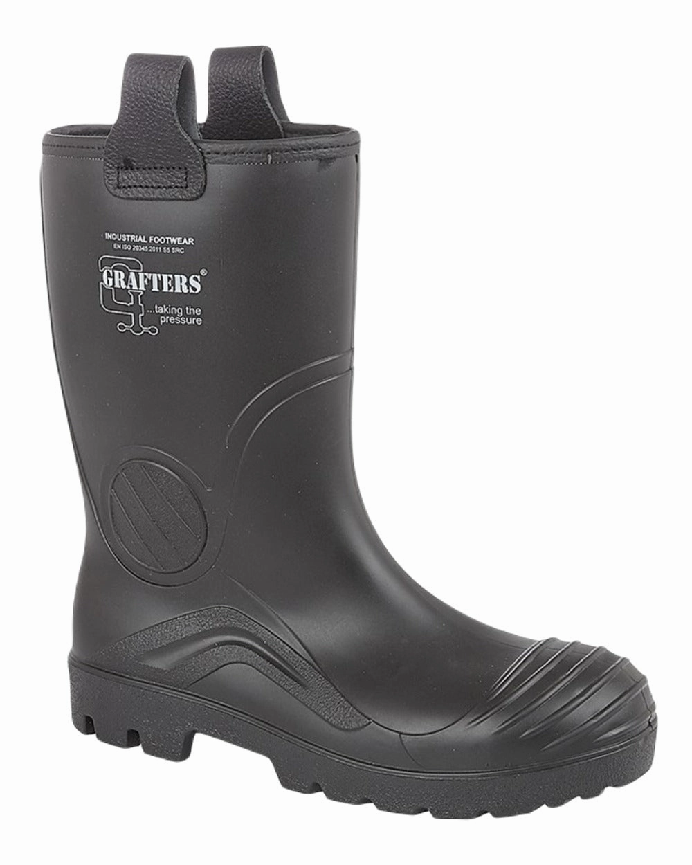 Grafters Full Safety Waterproof Rigger Boots Grippy Outsole Work Commute