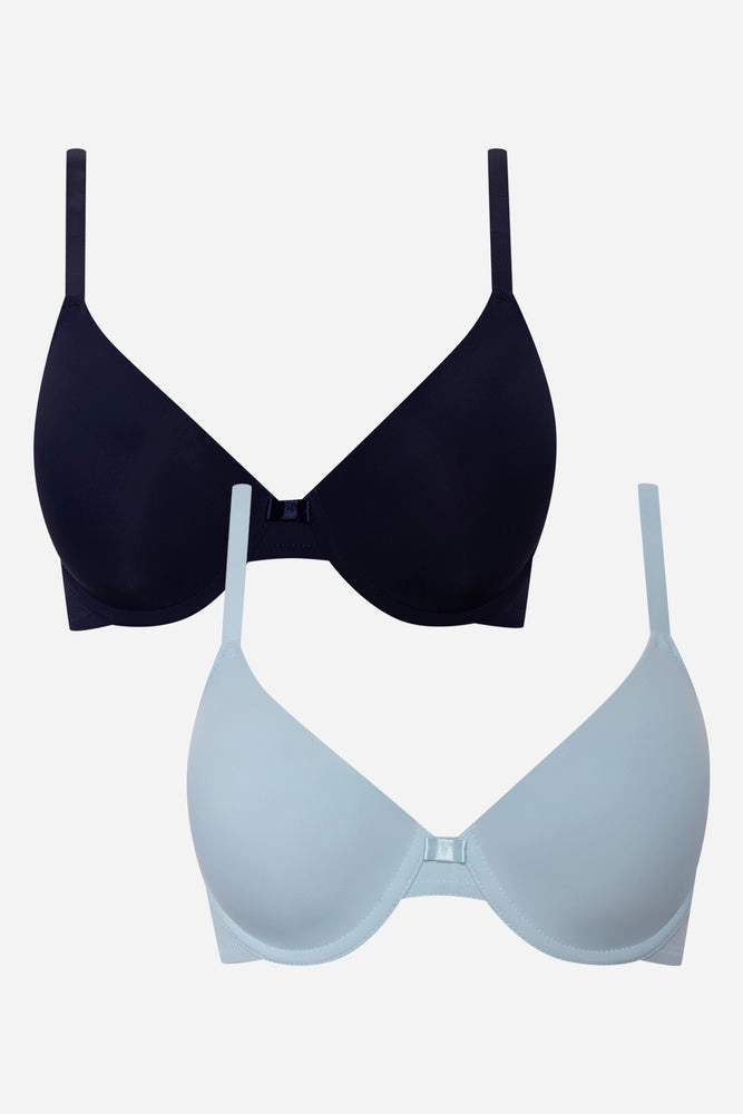 Active Lifestyle 2 Pack Bras Navy & Blue