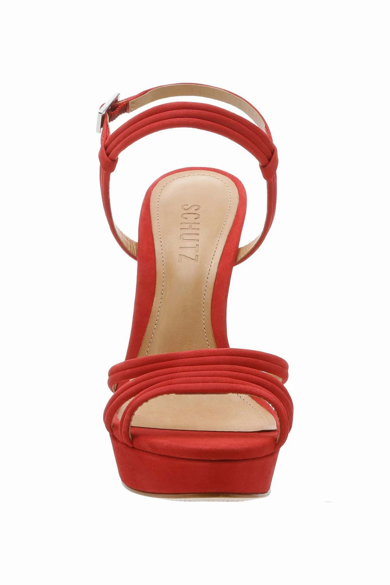 SCHUTZ | Bogga Platform Heel - Club Red Glam Heels