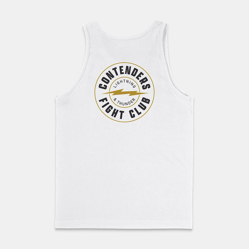 DurableCollarStays Double Needle Hemming CONTENDERS LIGHTNING & THUNDER TANK