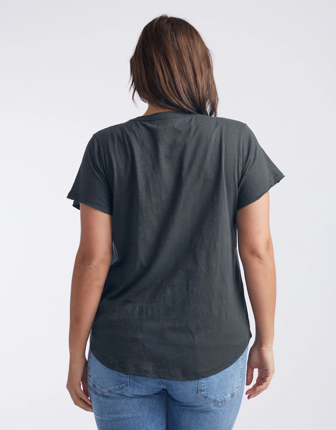 Original Round Neck T-Shirt - Charcoal Comfort and Breathable Active Fashion