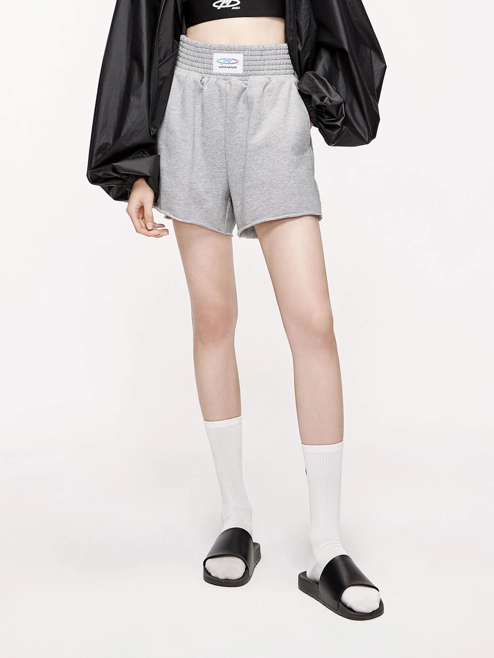 Wide Waistband Casual Shorts cheering section Comfort Flex Wear