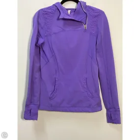 Athletic Jacket By Lululemon In Purple, Size: 6 Dynamic Compression Fit Fade Resistant Dye