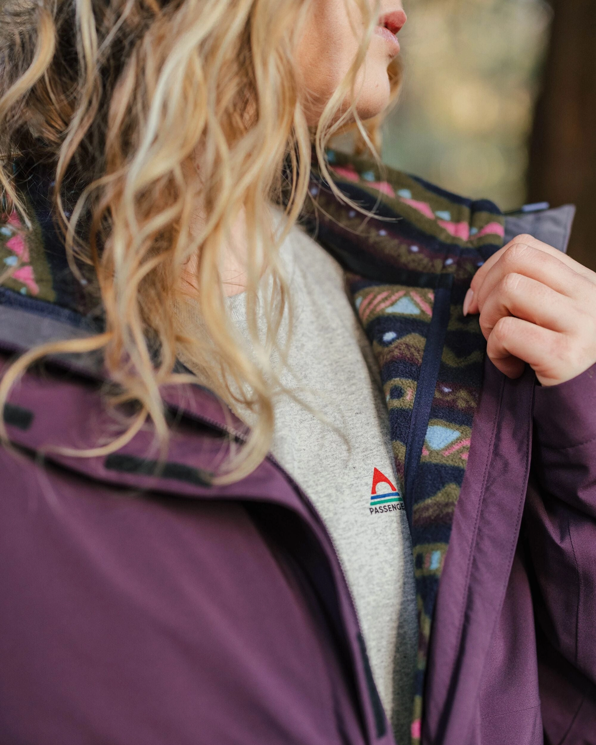Breckenridge Recycled Waterproof 3 In 1 Jacket - Deep Plum WindproofTechnology