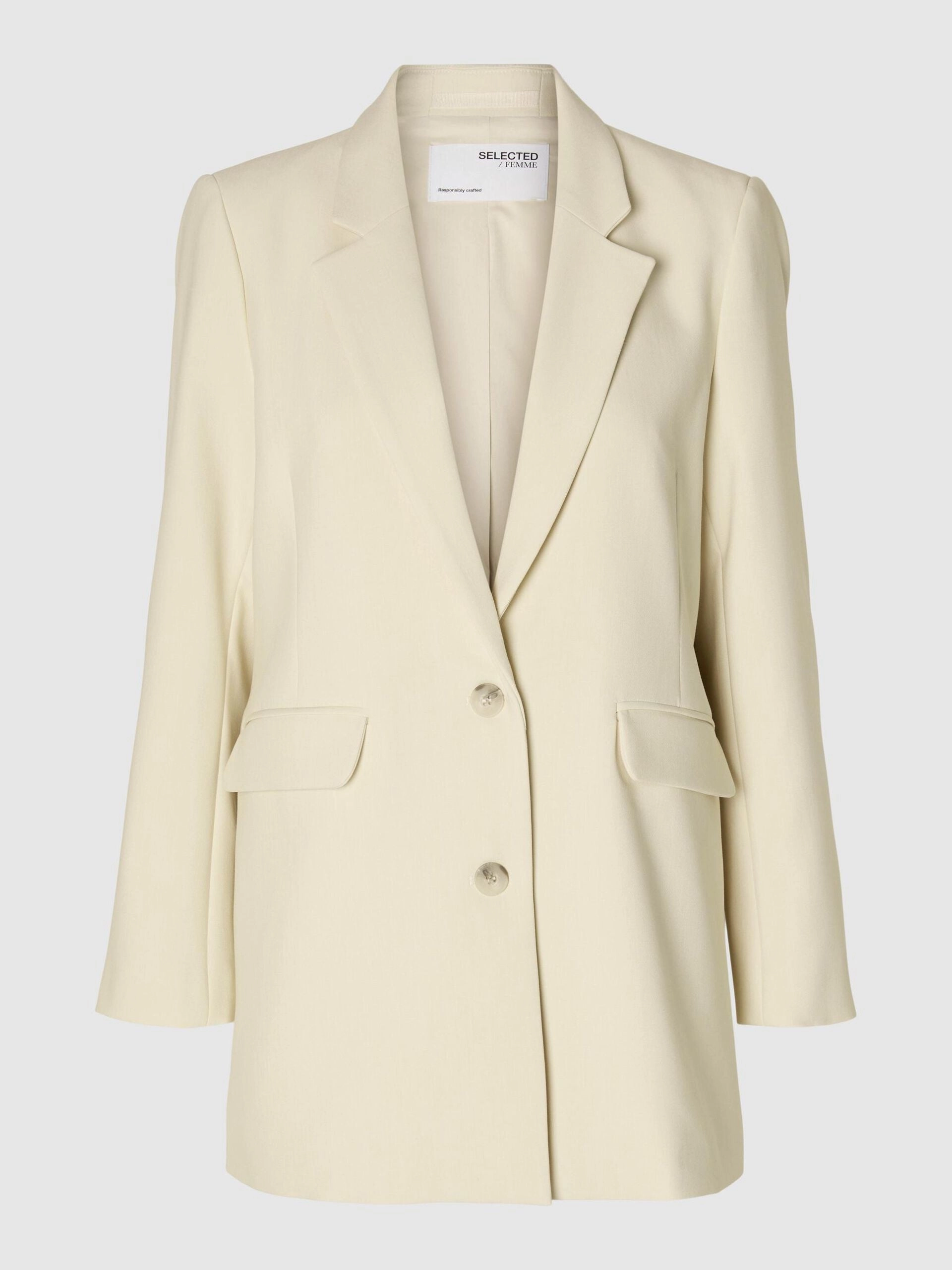 SLF Selfina LS Relaxed Blazer in Birch Stylish Chill Piece Reinforced Shoulder Protection
