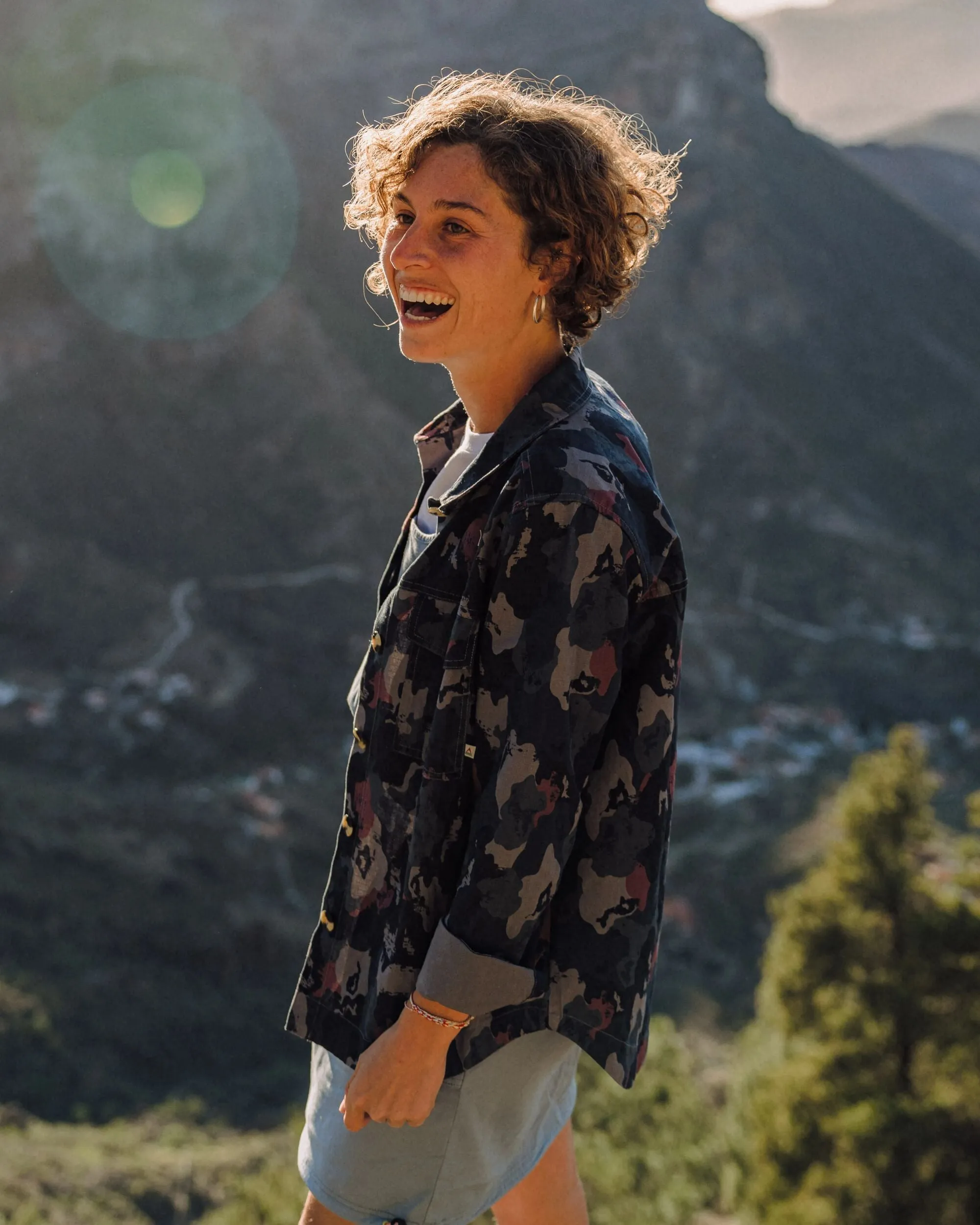 Active Wear Coral Organic Cotton LS Shirt - Sycamore Camo