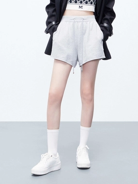 beach shorts Cotton Drawstring Waist Shorts