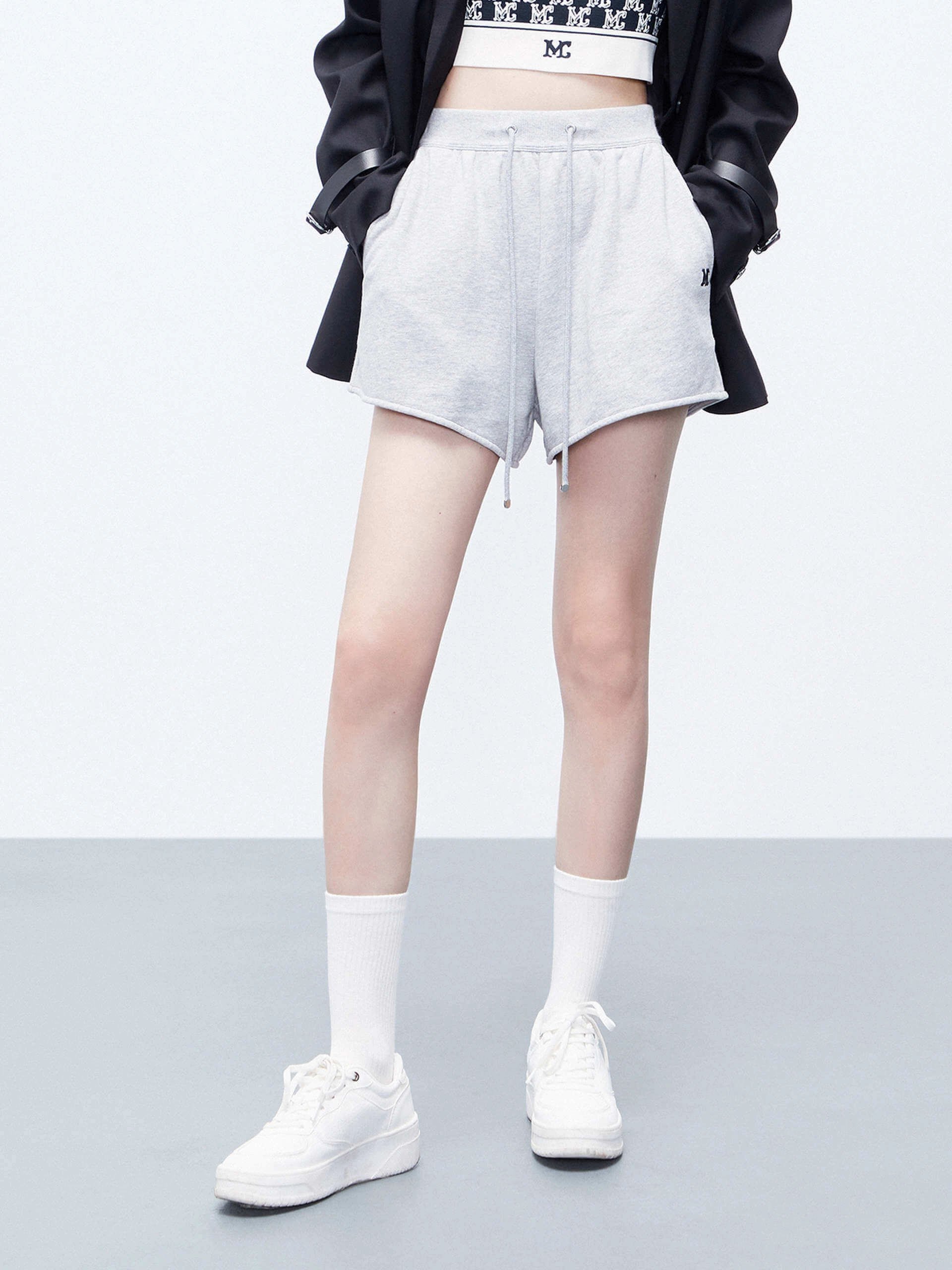 Cotton Drawstring Waist Shorts Flexible Motion first day of school