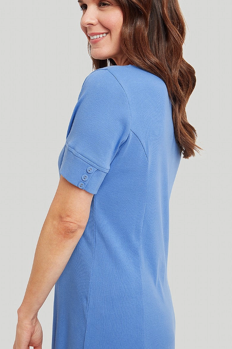 Urban appeal Cotton Rib Amy Dress ?C Blue