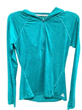 Athletic Jacket By Reebok In Teal, Size: Xs Long Sleeves Ultra Soft Brushed Interior