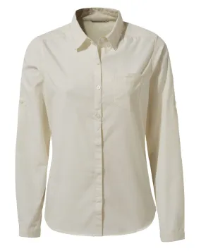 Craghoppers Womens Kiwi II Long Sleeved Shirt Double Stitched Seams Luxurious Feel