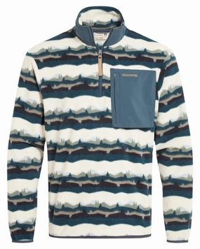 Craghoppers Mens National Trust Losehill Half Zip Fleece Top Waterproof Zipper