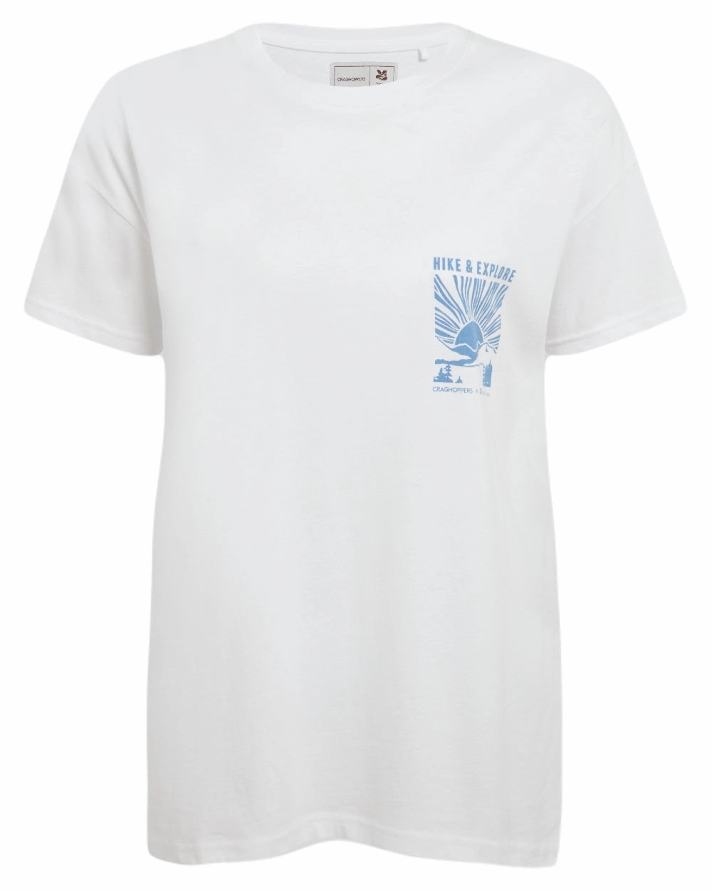 Evergreen Soft touch finish Craghoppers Womens National Trust Bistort Short Sleeved T-Shirt