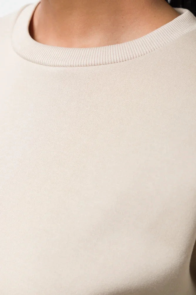 Crew Neck Tracktop Natural NonIrritatingEdges