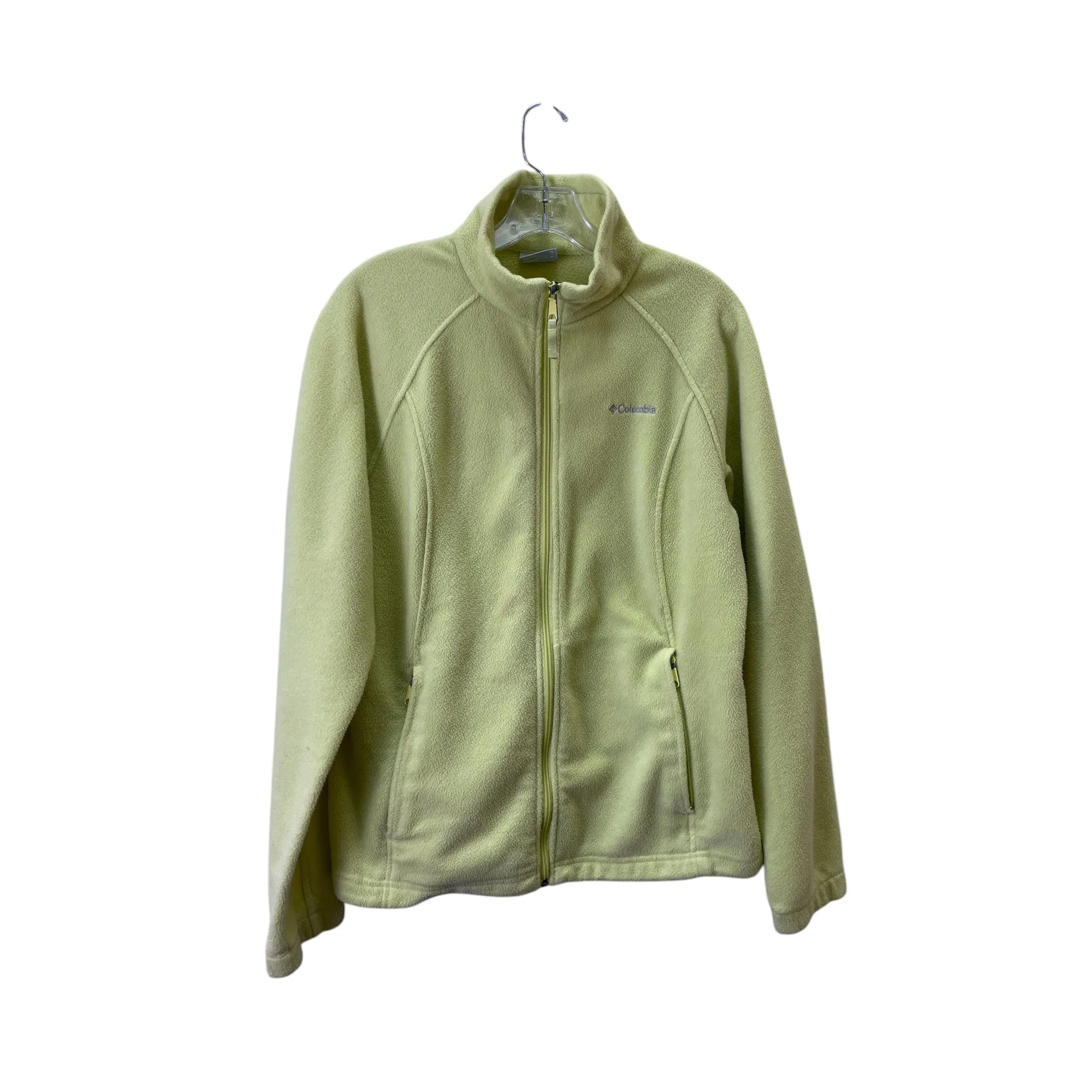 Athletic Jacket By Columbia In Yellow, Size:Xl Layered Collar Thermo Regulating